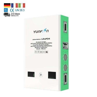 แบตเตอรี่ลิทธิียมออนติดผนัง 48 วอลต์ รีชาร์จได้ทั้งหมดในระบบเดียว 5120kWh คลื่นไซน์บริสุทธิ์