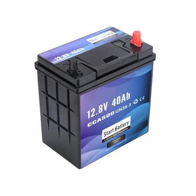 คุณภาพ 12V 40Ah LiFePO4 แบตเตอรี่การเริ่มต้น 500CCA Bluetooth รถบรรทุก RV ทะเล โรงงาน