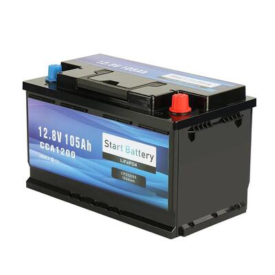 คุณภาพ แบตเตอรี่ 12V 105Ah LiFePO4 แบตเตอรี่ 1200CCA Bluetooth 1344Wh แบตเตอรี่ลิธีอุปกรณ์หนัก สําหรับรถบรรทุกดีเซล โรงงาน