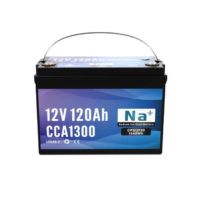 คุณภาพ แบตเตอรี่โซเดียมไอออน 12V 120Ah 1300CCA แบตเตอรี่ลิเธียมความจุขนาดใหญ่ Bluetooth สำหรับรถบรรทุกหนักระบบไฟฟ้าทางทะเลและอุตสาหกรรม โรงงาน