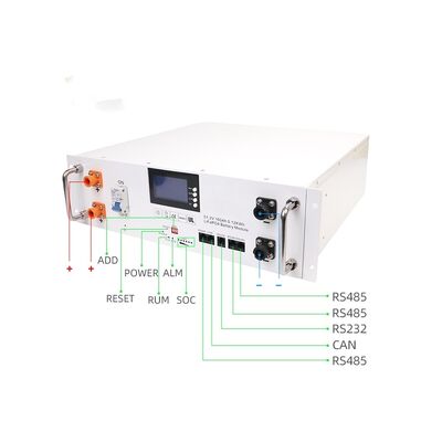 คุณภาพ YF51100LFP-FS แบตเตอรี่เก็บพลังงานแบบติดตั้งบนแร็ค 5.12kWh แบตเตอรี่ LiFePO4 สำหรับการสำรองพลังงานแสงอาทิตย์การจัดการพลังงานในบ้านและระบบนอกกริด โรงงาน
