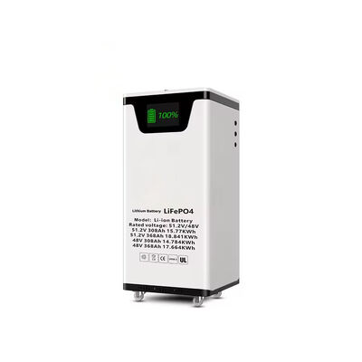 คุณภาพ 51.2V 300Ah แบตเตอรี่ LiFePO4 ที่ติดตั้งบนพื้น 15.36kWh การเก็บพลังแสงอาทิตย์ พร้อมจอ LCD Smart BMS RS485 CAN IP55 ระดับ Wholesale และ Private Label Solutions โรงงาน