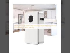 5KWh 48V 51.2V 100Ah แบตเตอรี่ LiFePo4 ติดผนัง แบตเตอรี่แสงอาทิตย์บ้าน 5 ปีรับประกัน